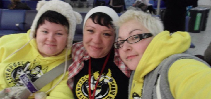 Rebecca English, Ms'Isle and Nauti-Kill at the Roller Derby World Cup