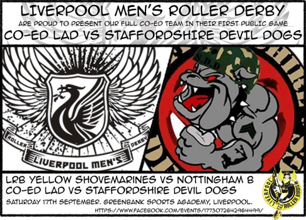 Liverpool Men's Roller Derby vs Staffordshire Devil Dogs